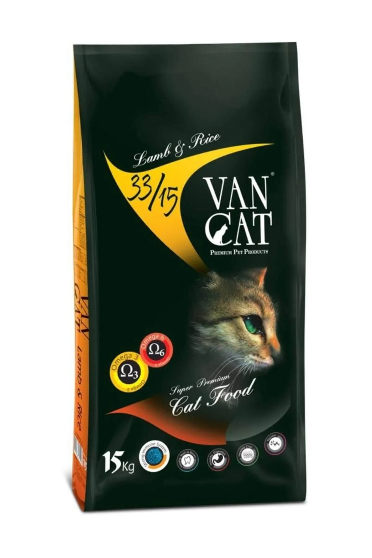 Vancat Kuzu Etli Pirinçli Yetişkin Kedi Maması 15 Kg