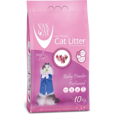Vancat Bebe Pudralı Kedi Kumu 12 Lt