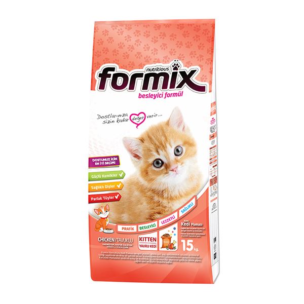 Formix Tavuklu Yavru Kedi Maması 15 Kg.